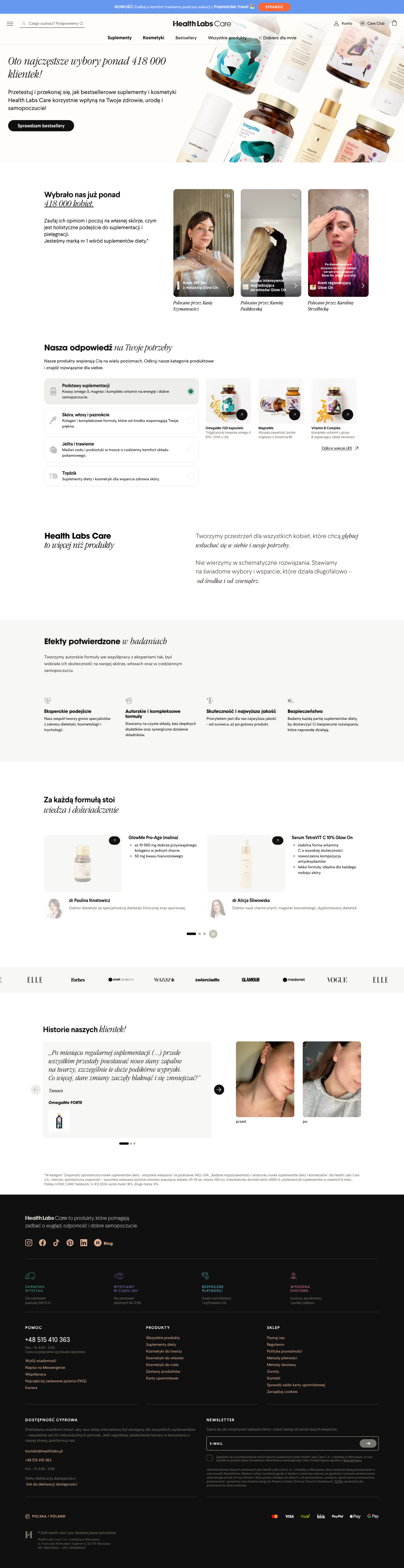 Health Labs — strona główna
